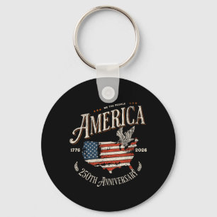 Porte-clés 250e anniversaire Usa Patriotique 4 juillet