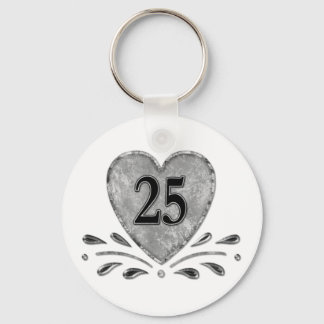 Porte-clés 25e anniversaire - Argent