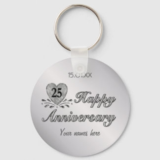 Porte-clés 25e anniversaire - Argent