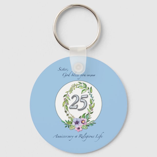 Porte-clés 25e anniversaire de la couronne catholique des nat (Recto)
