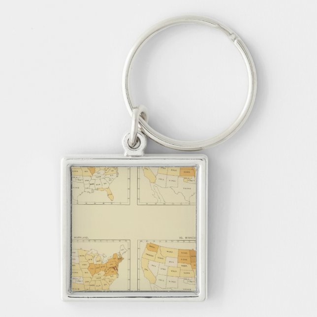 Porte-clés 26 Migration inter-États 1 890 MEMS (Devant)