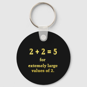Porte-clés 2 + 2 = 5  Blague de maths drôle