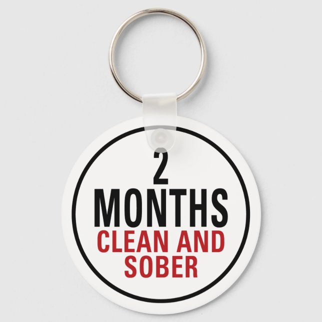 Porte-clés 2 mois de propreté et de sérénité (Recto)