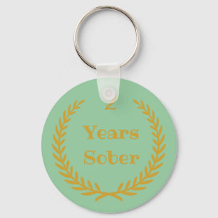 Porte-clés 2 Years Sober Keychain for Addiction Recovery
