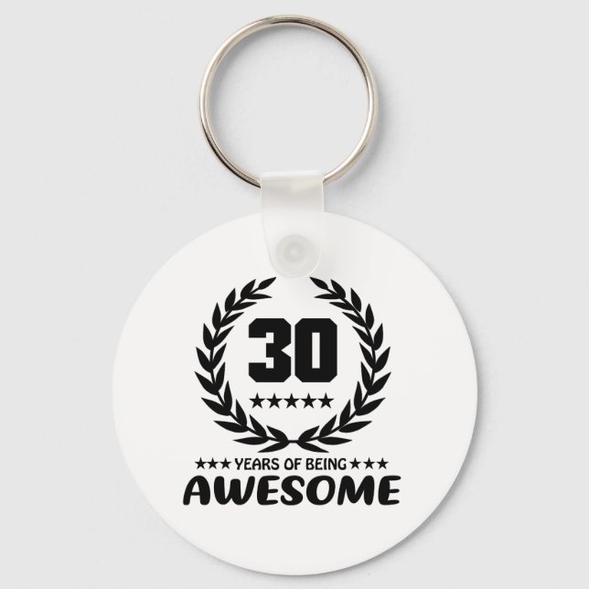 Porte-clés 30 Years of being Awesome (Recto)