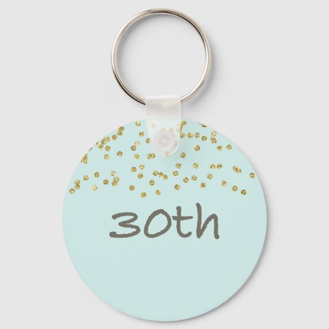Porte-clés 30e anniversaire Confetti (Recto)
