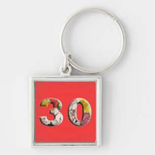 Porte-clés 30th Birthday Anniversary Milestone Keychain