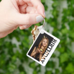 Porte-clés 30th Birthday Photo college Party<br><div class="desc">Celebrate a 30th birthday with this personalised photo keepsake keyring, featuring a modern rectangular photo frame with “BIRTHDAY” cut out along the side. Add your favourite photo and customise the text [Name]’s xxth to create a memorable keepsake that family, friends, or the birthday teen can carry every day. Perfect as...</div>