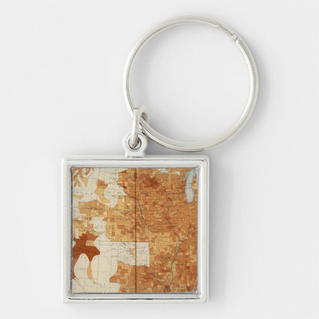 Porte-clés 34 Proportion de confessions religieuses 1890 (Devant)