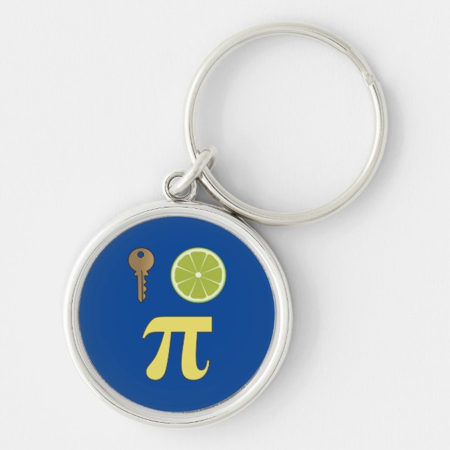 Porte-clés 3.14 Clé Lime Pie Pi Pun Drôle Math Plaisanterie (Devant)