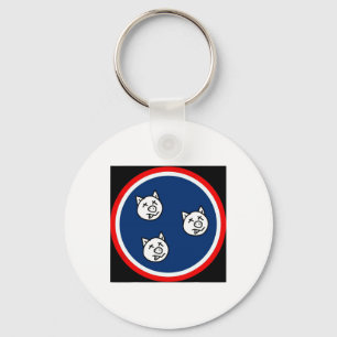 Porte-clés 3 Petits Tn Pigs Funny Bbq
