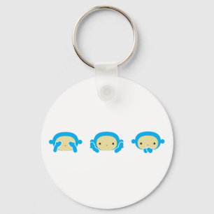 Porte-clés 3 Singes Sages