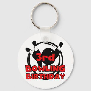 Porte-clés 3e Bowling Anniversaire Tshirts et cadeaux