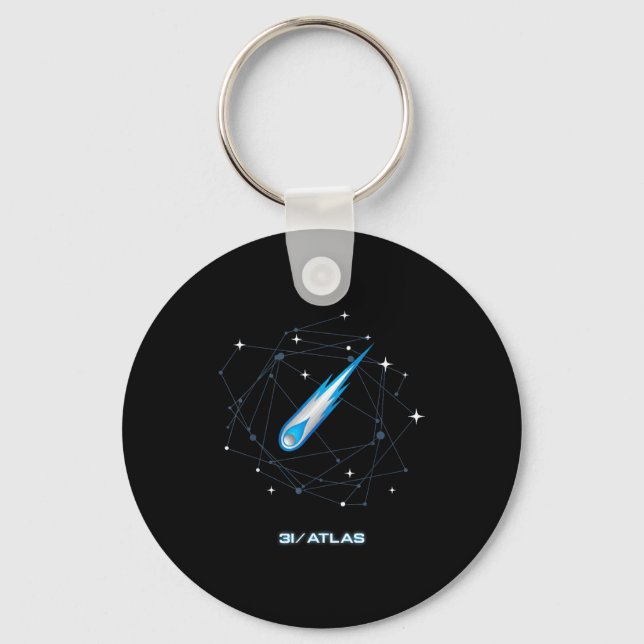 Porte-clés 3i Atlas Interstellar Comet 2025 Space Astronomy  (Recto)