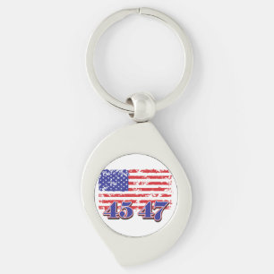 Porte-clés 45-47 Président TRump