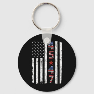 Porte-clés 45 47 Trump Président Inauguration États-Unis Rétr