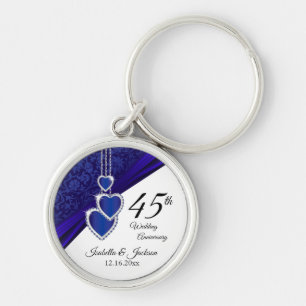 Porte-clés 45th Sapphire Wedding Anniversary Keepsake