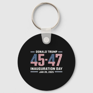 Porte-clés 47 Président Donald Trump Jour d'investiture 2025