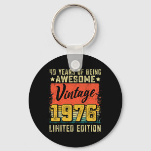 Porte-clés 49e anniversaire Vintage 1976 49 ans Décor Anniver