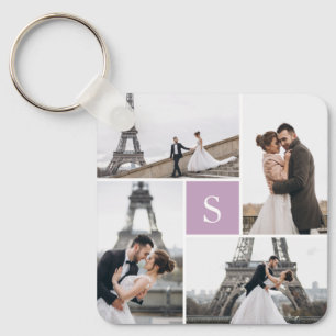 Porte-clés 4 Galerie de photos Belle Lavande Monogramme
