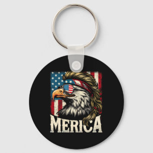 Porte-clés 4 juillet Aigle Funny Patriotique Juillet 4 Usa Me