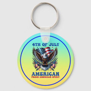 Porte-clés 4 juillet American Eagle Sublimation-61001