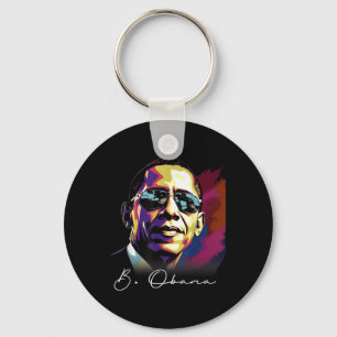 Porte-clés 4 juillet Barack Obama Président Portrait Patrio