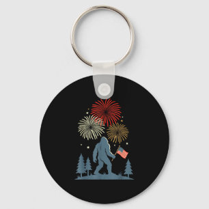 Porte-clés 4 juillet bigfoot drapeau américain patriotique