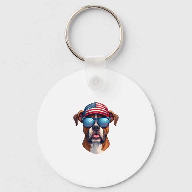 Porte-clés 4 juillet boîte (Recto)