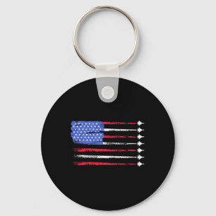 Porte-clés 4 juillet Drapeau Américain Patriotique Usa Pour M