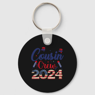 Porte-clés 4 juillet Équipage Cousin Pour Enfants Enfants Enf