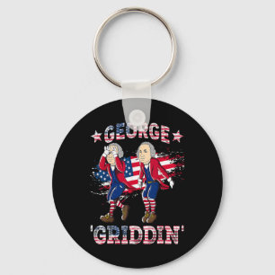 Porte-clés 4 juillet George Washington Griddy George Griddi