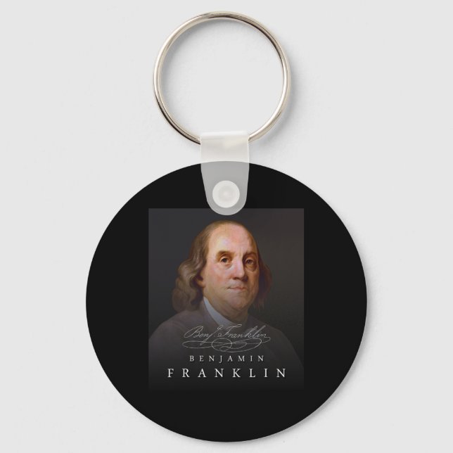 Porte-clés 4 juillet Père fondateur Ben Benjamin Franklin Tee (Recto)