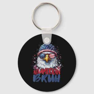 Porte-clés 4 juillet Tous Américains Bruh Eagle Enfants Ado