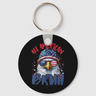 Porte-clés 4 juillet Tous Américains Bruh Funny Enfants Ado
