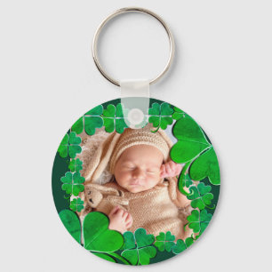 Porte-clés 4 Leaf Clover Frame+Photo Keychain