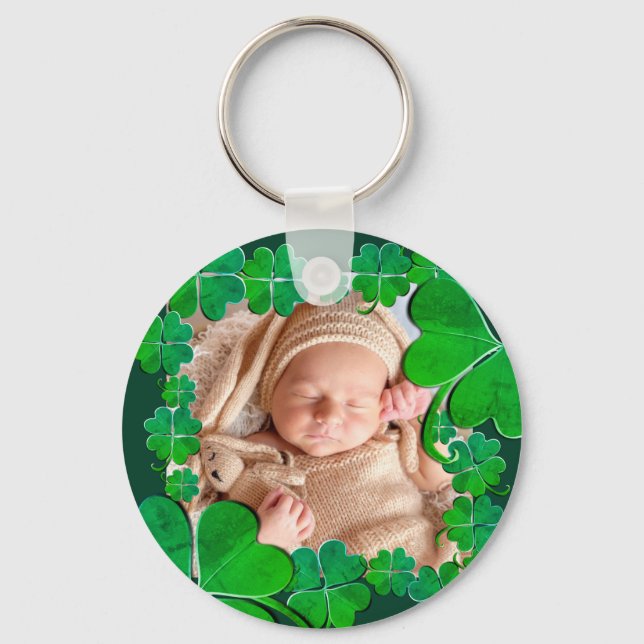Porte-clés 4 Leaf Clover Frame+Photo Keychain (Recto)