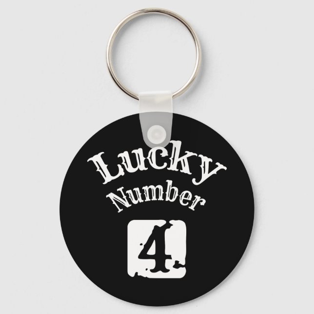 Porte-clés 4 - Lucky Numéro 4 Chuck (Recto)