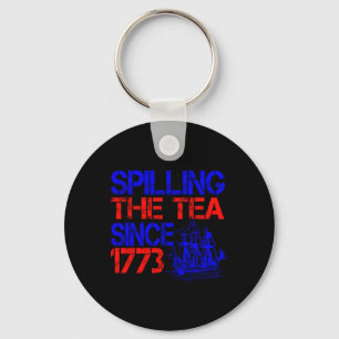 Porte-clés 4ème Spilling Le Thé Depuis 1773 Le 4 Juillet