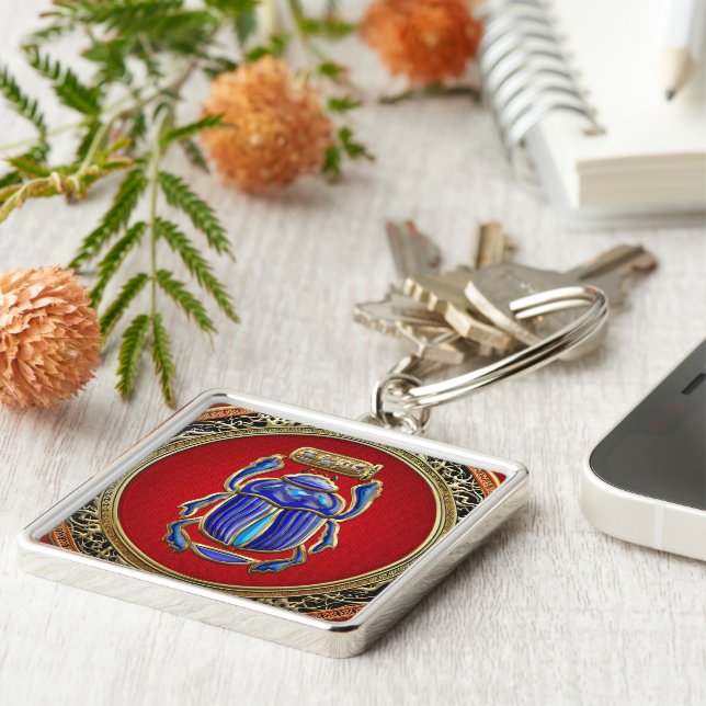 Porte-clés [500] Treasure Trove : Scarab égyptien antique (Côté)