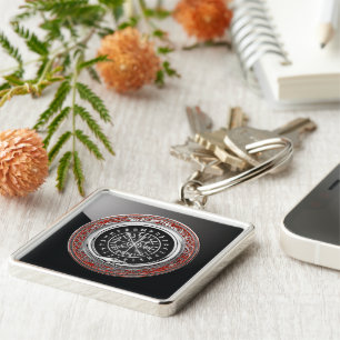 Porte-clés [500] Vegvisir - Viking Silver Magic Runic Compass