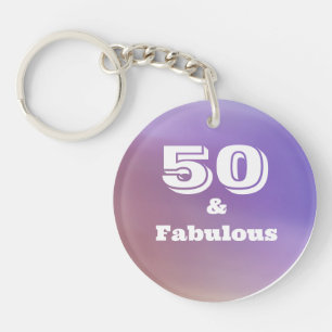 Porte-clés 50 ans et fabuleux