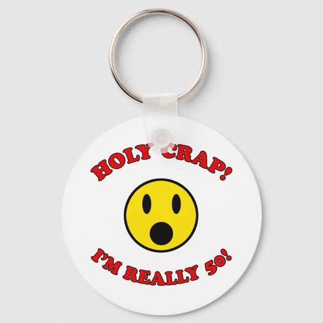 Porte-clés 50e anniversaire Gag Cadeaux (Recto)