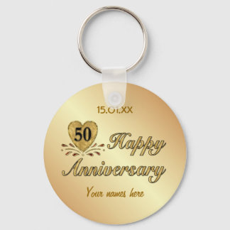 Porte-clés 50e anniversaire - Or