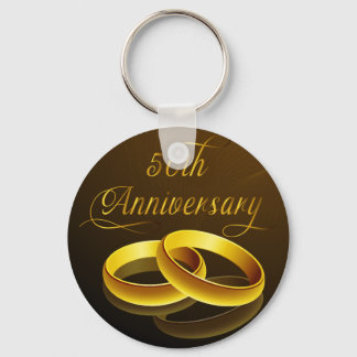 Porte-clés 50e anniversaire | Script Gold