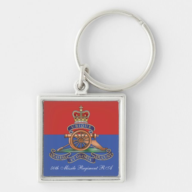 Porte-clés 50e régiment de missiles Artillerie royale (Devant)
