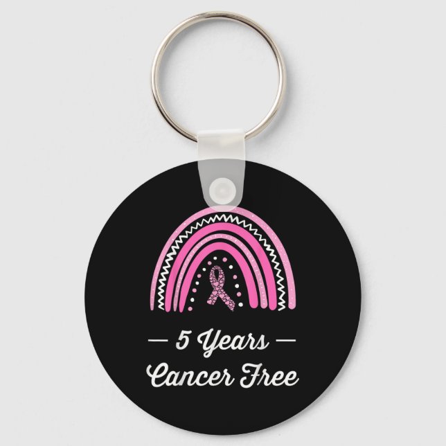 Porte-clés 5 ans Cancer du sein Survivant libre (Recto)