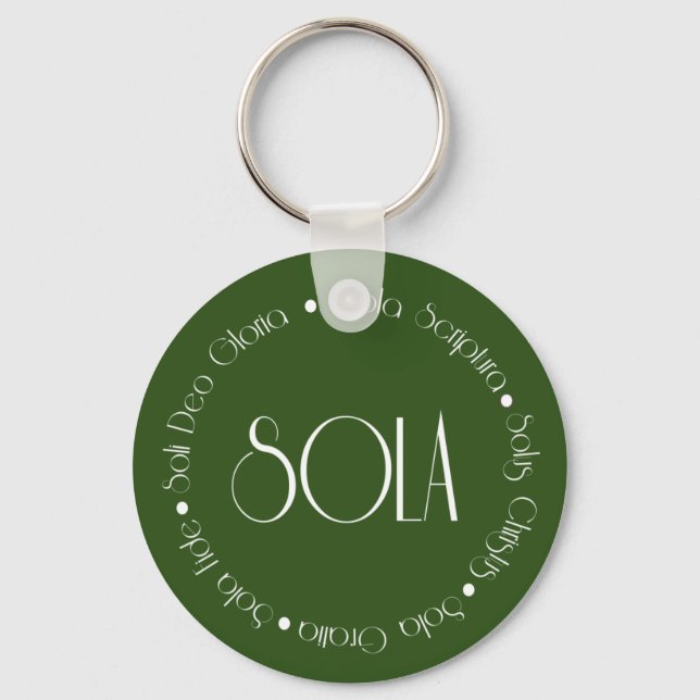 Porte-clés 5 solas (Recto)