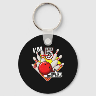 Porte-clés 5e anniversaire Bowling Thème 5 année Vieux Amusan