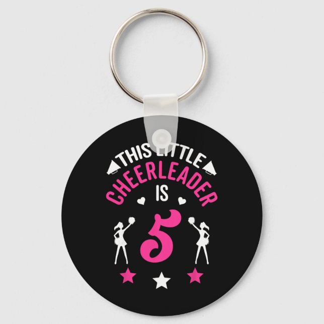 Porte-clés 5e anniversaire Cette petite meneuse de claque a 5 (Recto)
